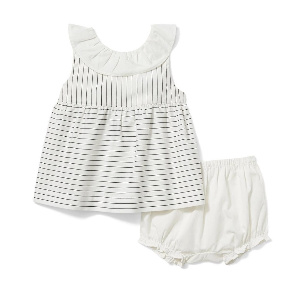 NWT Janie & Jack BABY STRIPED MATCHING SET Black/White Sz 3-6m